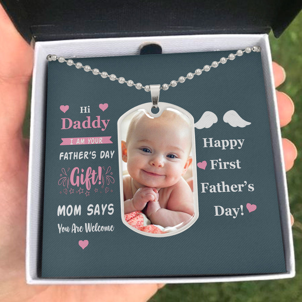 Hi Daddy – I Am Your Father’s Day Gift – Gift for Father’s Day – Luxury Necklace