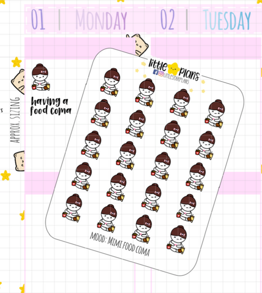 Cute Hand Drawn Character Winking Emotion Planner Stickers – Littlestarplans