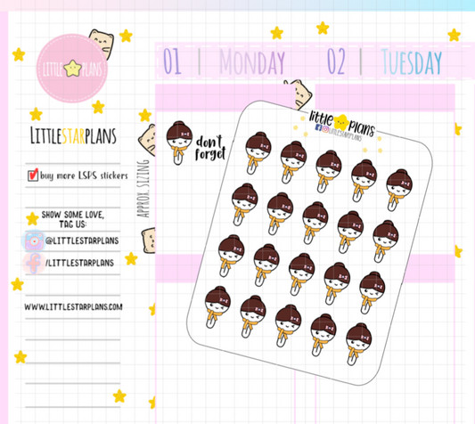 Fall is here! Wear Scarf, and Beanie Planner Stickers