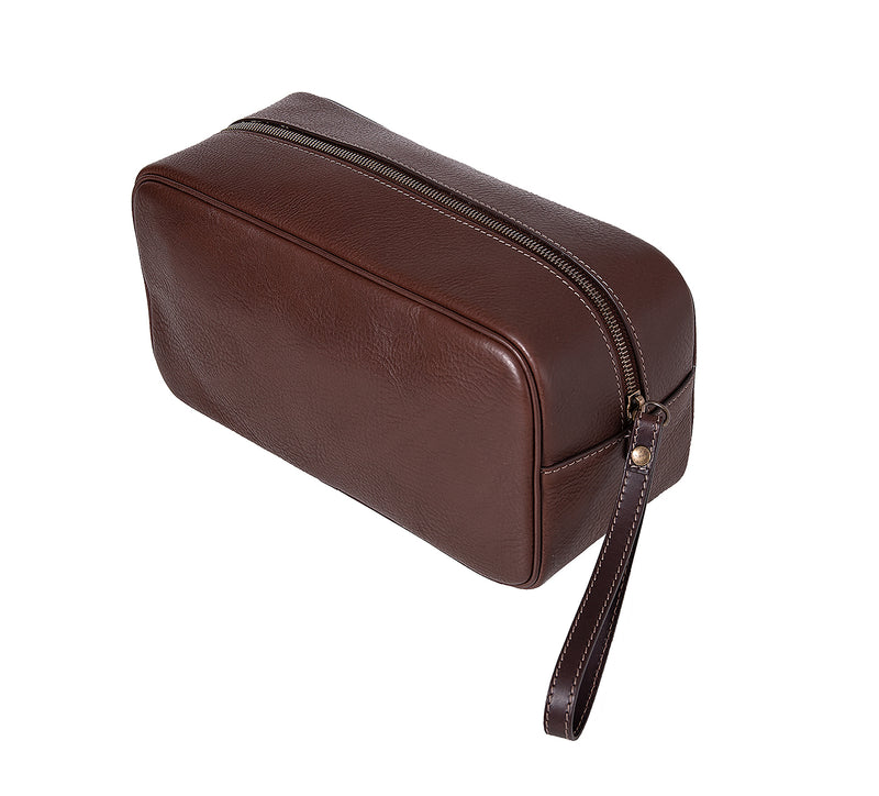 Men's Leather Wash Bag Rydal Bags