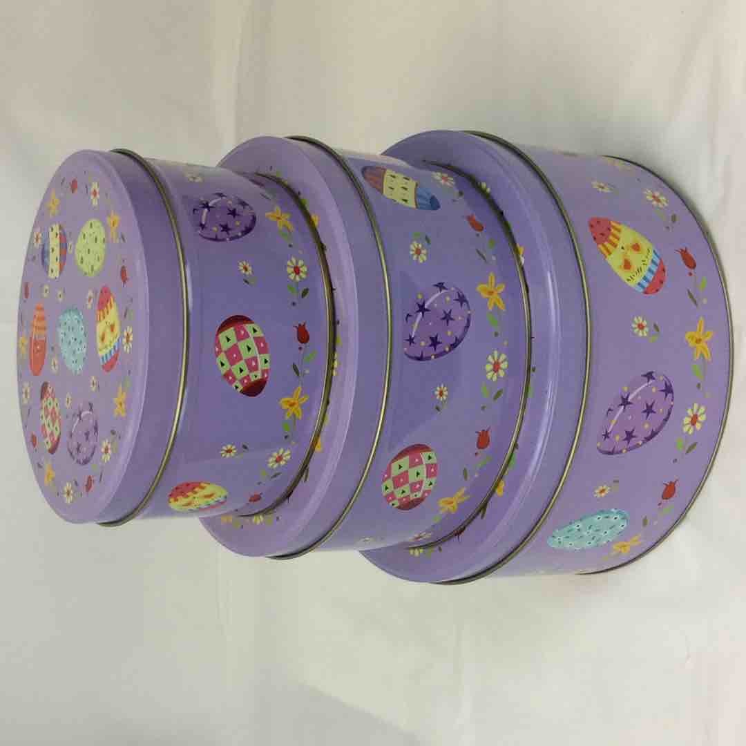 EASTER TIN S/3 1/2/3LB COOKIE GLOSSY