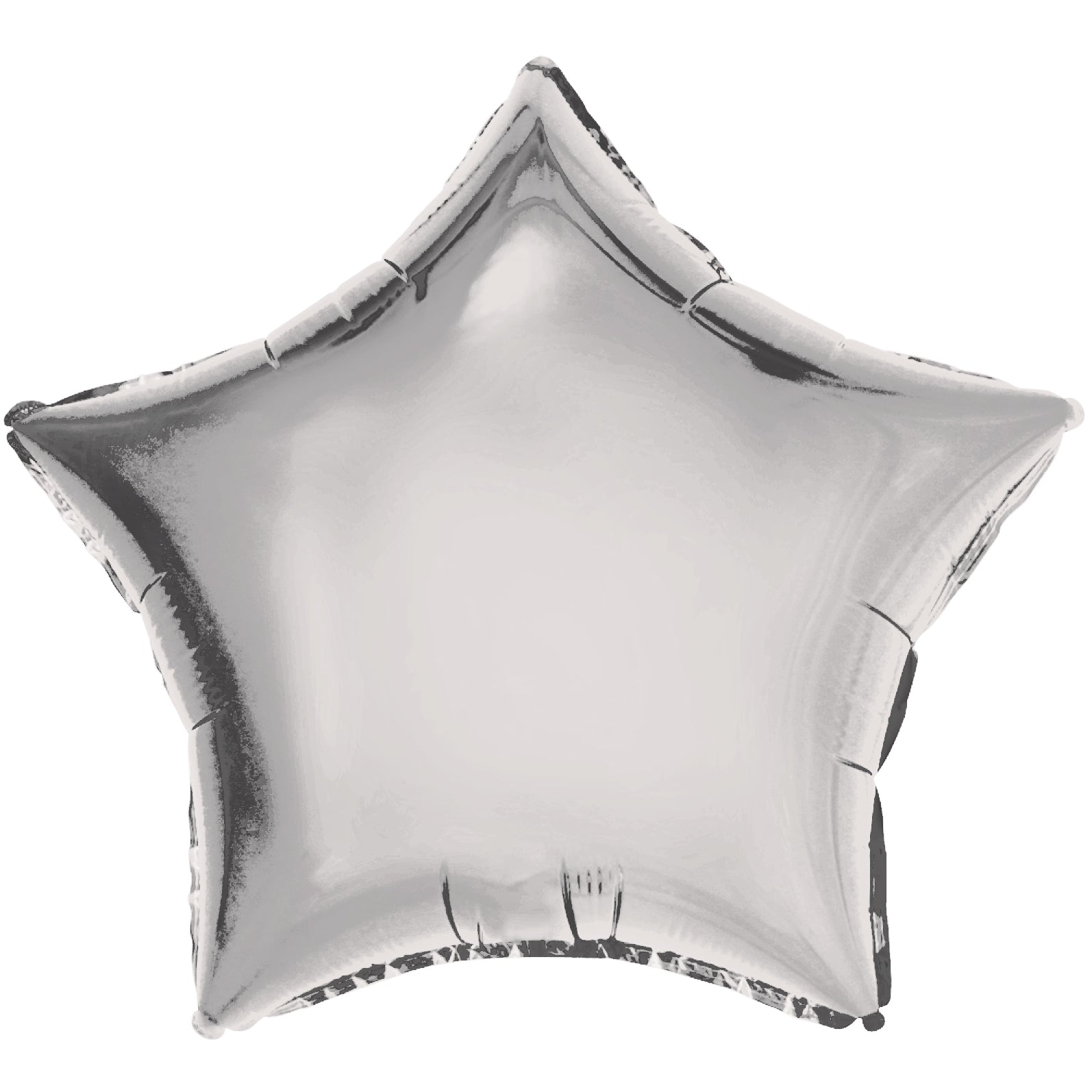 BALLOON FOIL SHAPED STAR 20IN SILVER