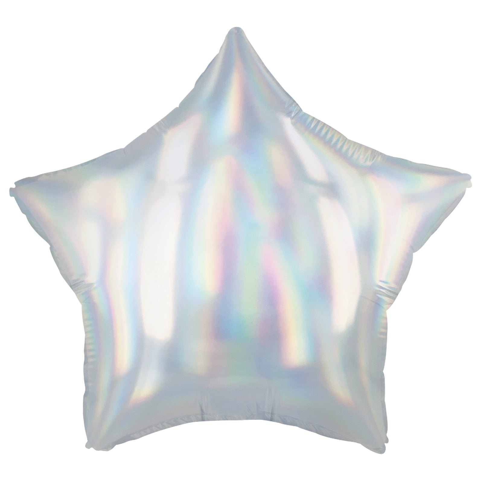 BALLOON FOIL SHAPED STAR 20IN IRIDESCENT WHITE