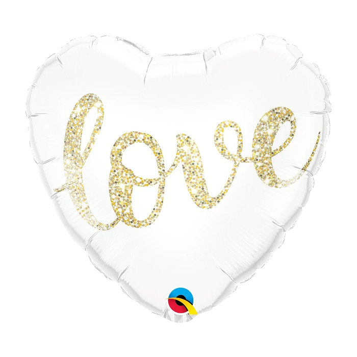 BALLOON FOIL ROUND 18" Wedding Love