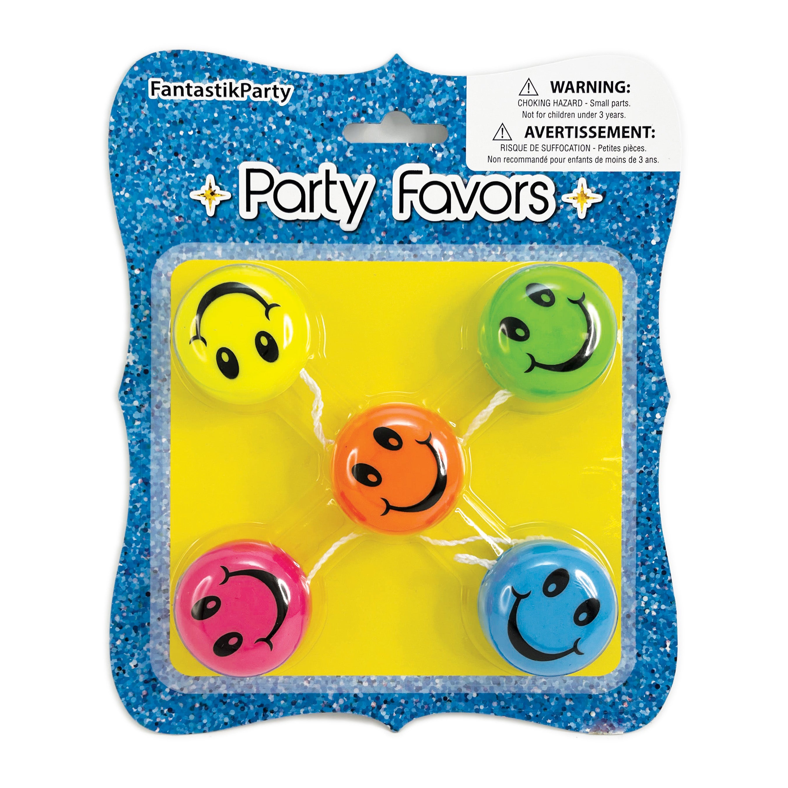 FAVORS BLISTER YOYO WITH LABELS 5PCS