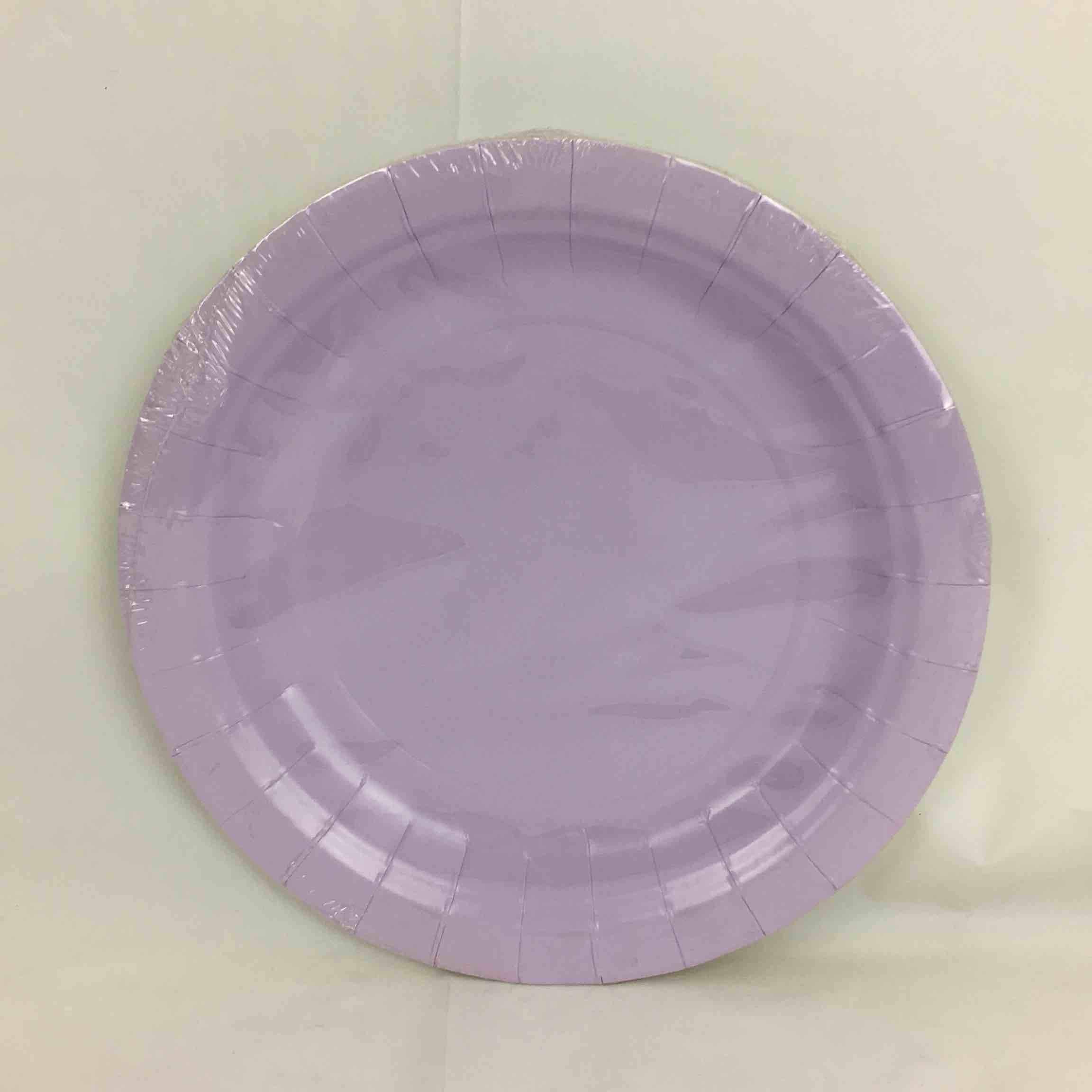 SOLID LAVENDER PLATES 7in  8pcs