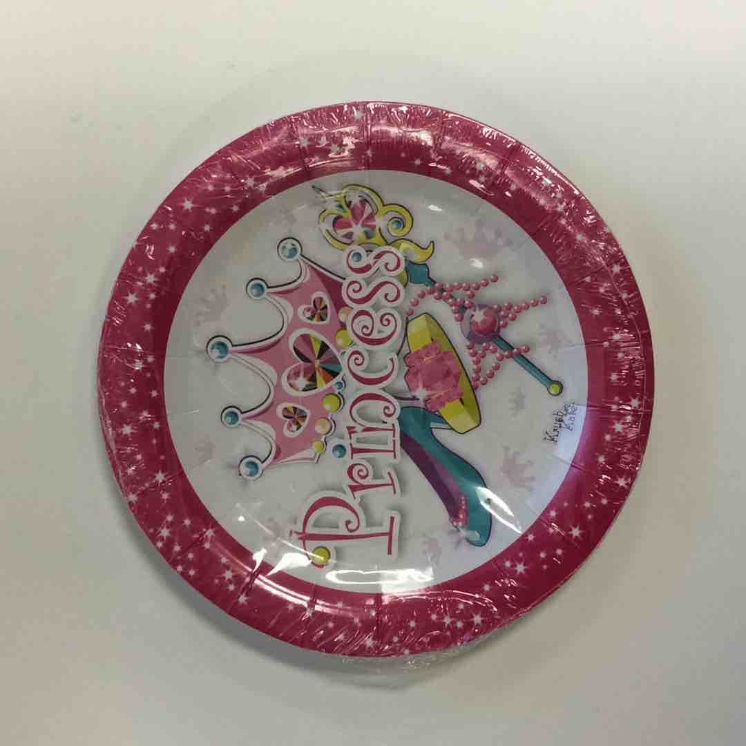 ENSEMBLE PRINCESS PLATES 7in 8pcs