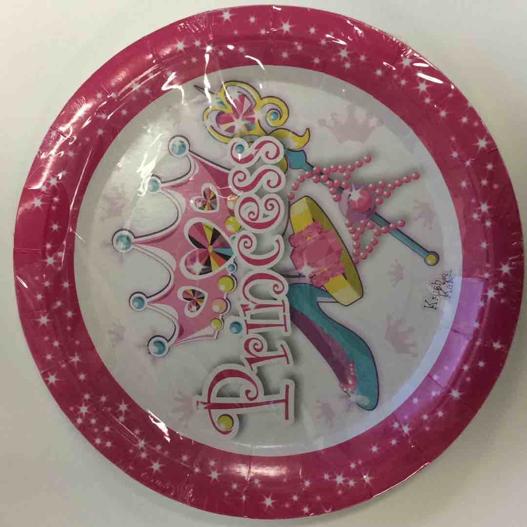 ENSEMBLE PRINCESS PLATES 9in 6pcs