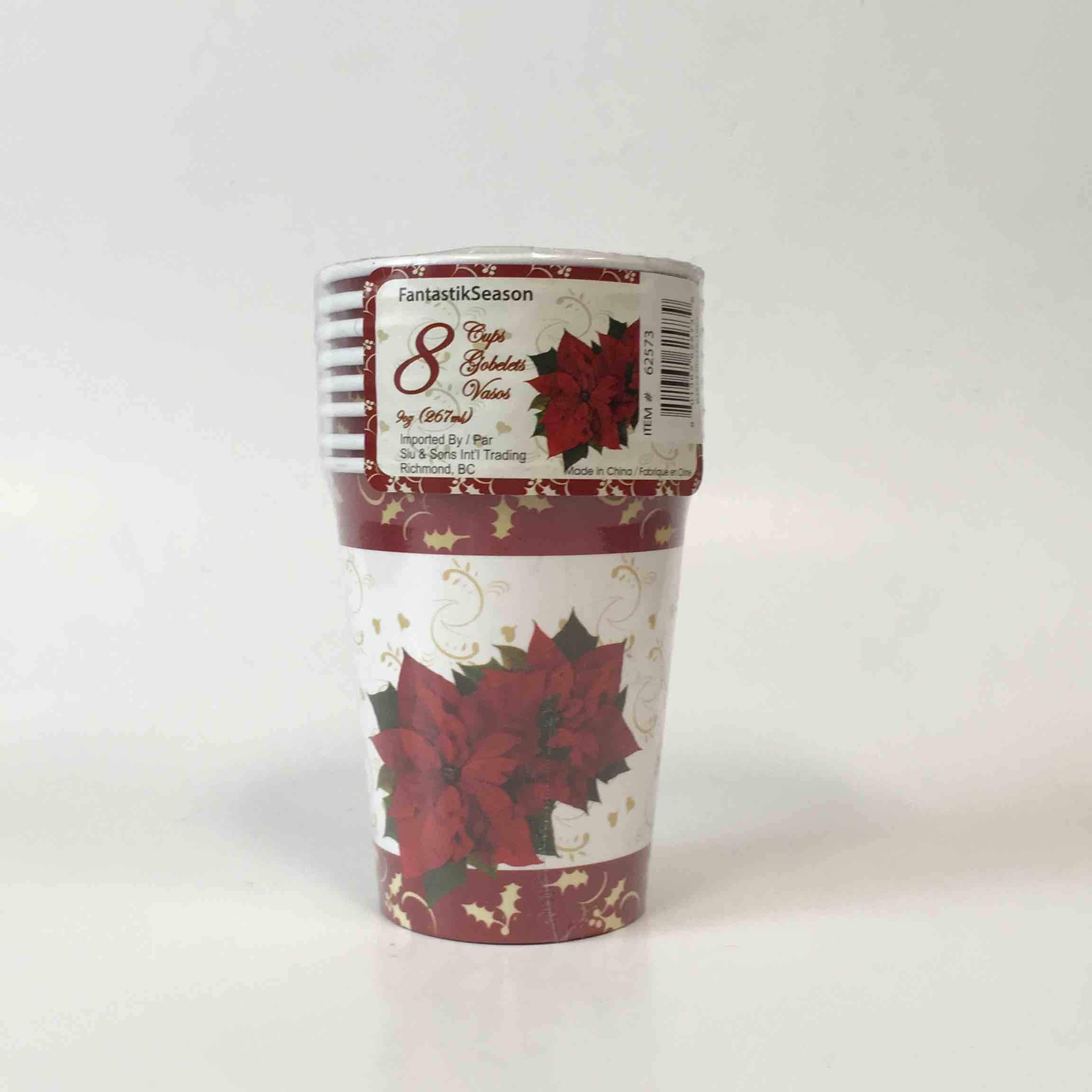 CMAS ENSEMBLE POINSETTIA CUPS 8PCS