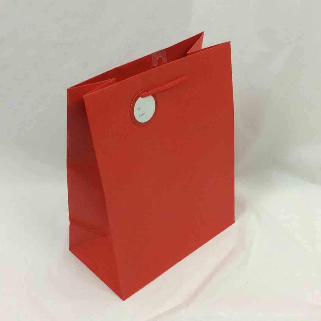 GIFT BAG SOLID COLOR LARGE RED