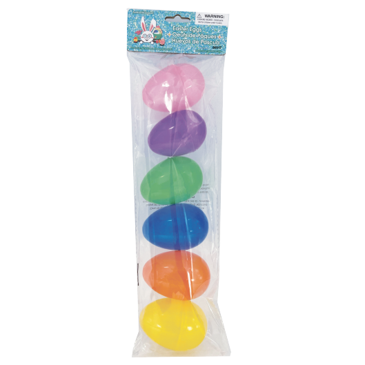EASTER EGG FILLERS PEARLIZED 3.5IN 6PCS