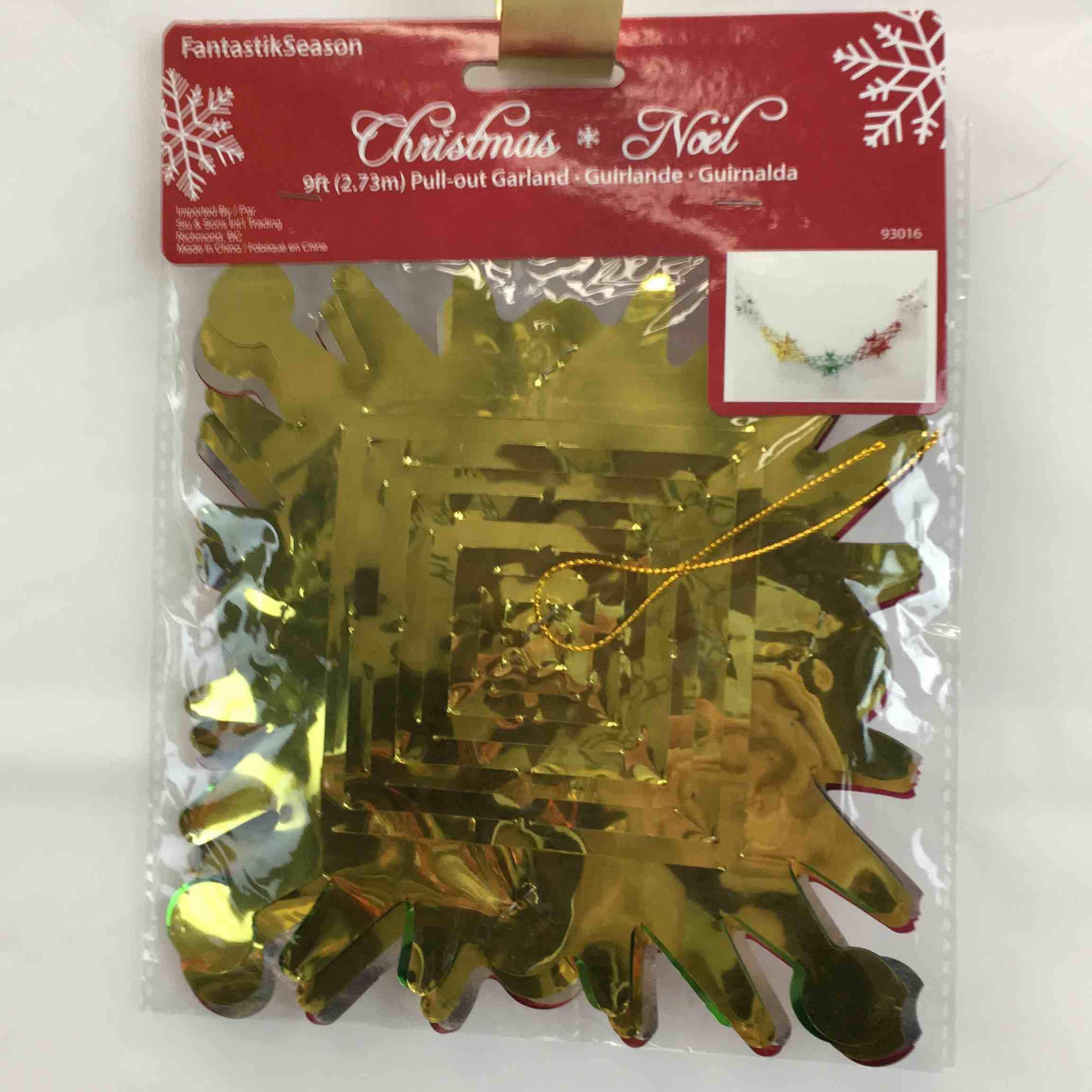 CMAS FOIL DECOR PULLOUT GARLAND