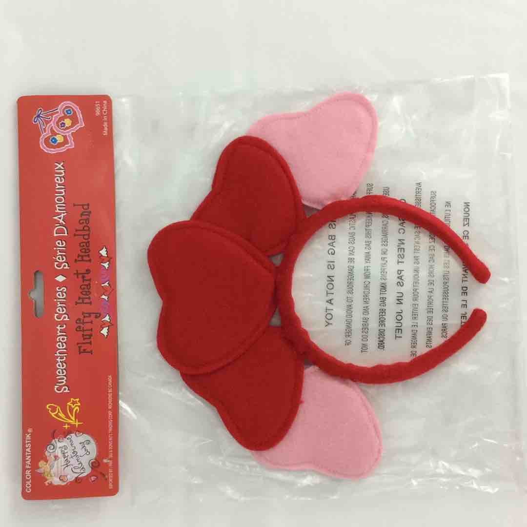 VAL TOY FELT HEART HEADBAND