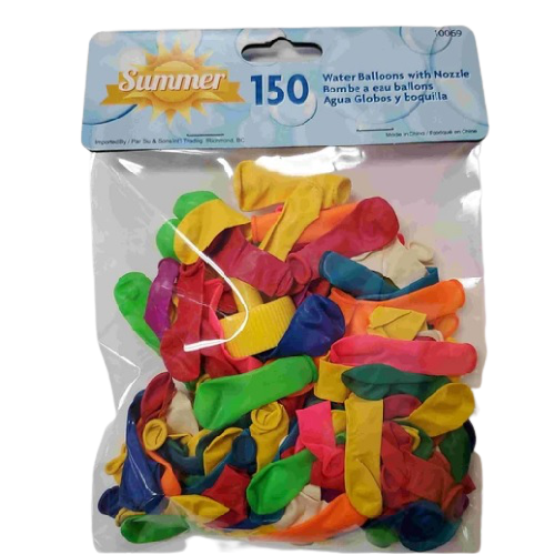 BALLOON WATERBOMB W/FILLER 150PCS