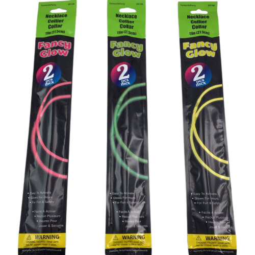 GLOW NECKLACES 11IN 2PCS