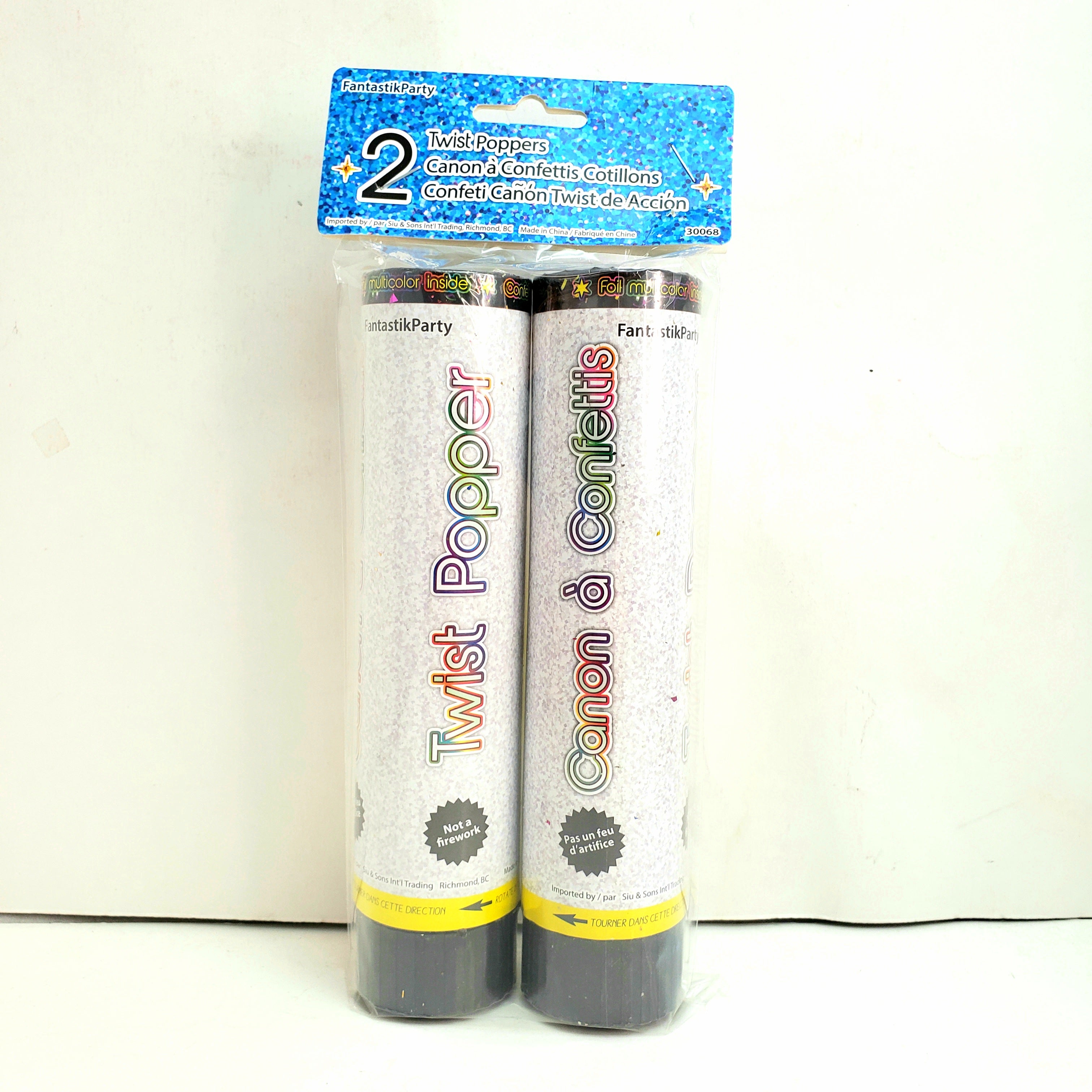 PARTY POPPERS 2PCS
