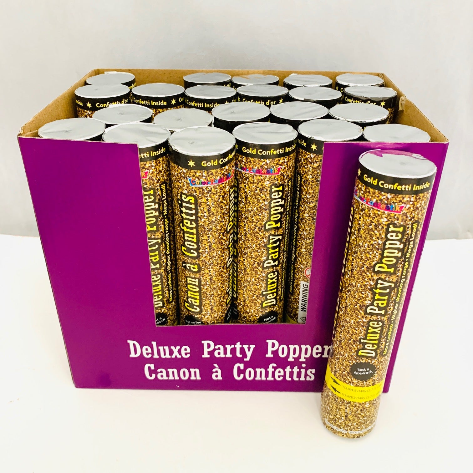 PARTY POPPER (OUTDOOR) GOLD CONFETTI