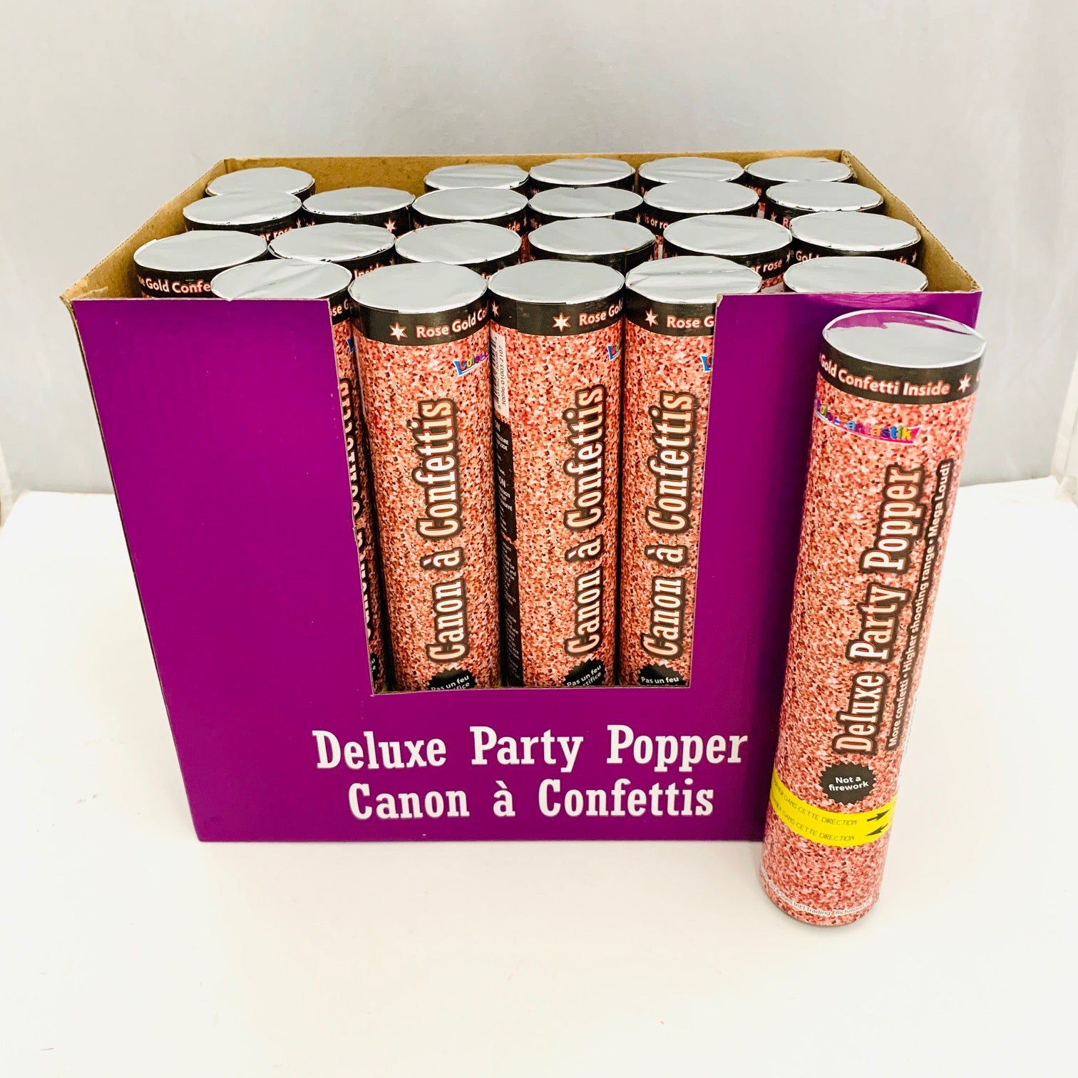 PARTY POPPER (OUTDOOR) ROSE GOLD CONFETTI