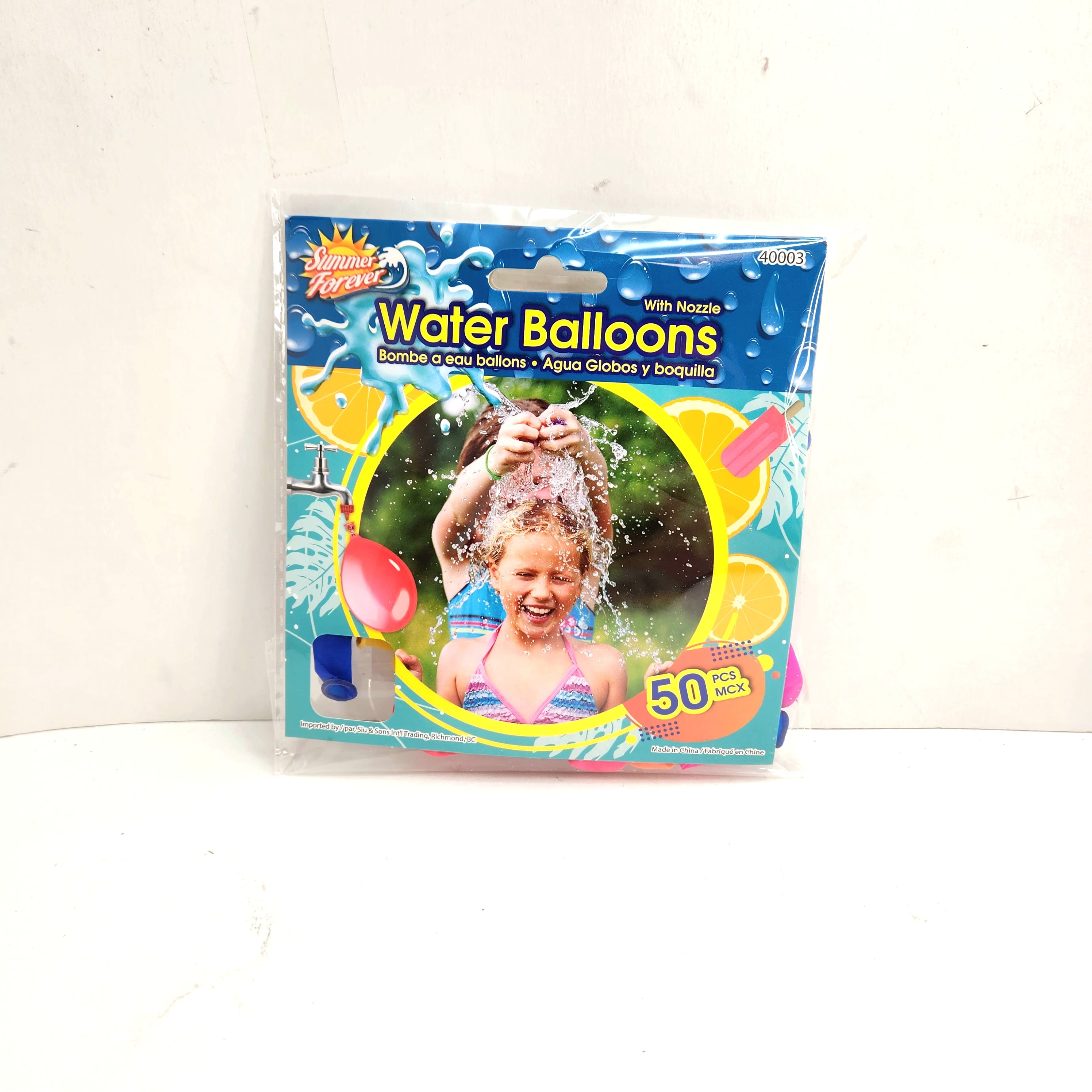 BALLOON WATERBOMB W/FILLER  50PCS