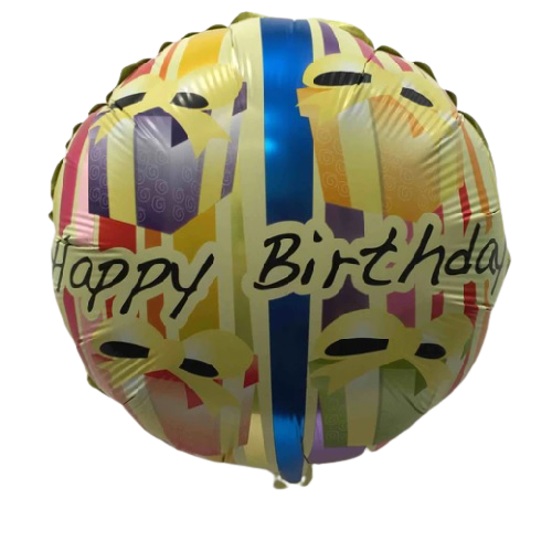 BALLOON FOIL ROUND 18" (Air-filled) Birthday Gift