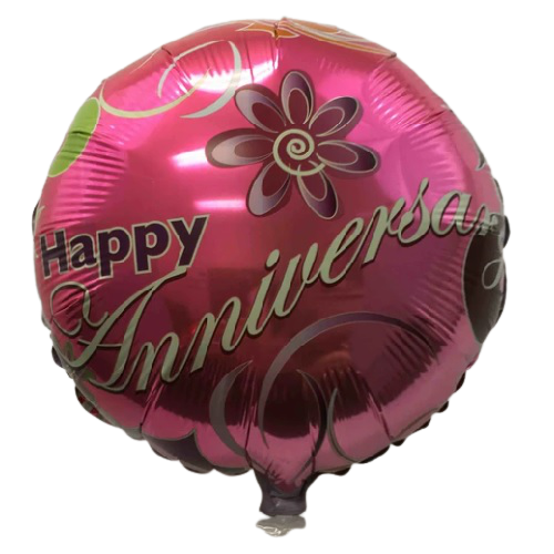 BALLOON FOIL ROUND 18" (Air-filled) Anniversary