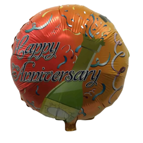 BALLOON FOIL ROUND 18" (Air-filled) Anniversary