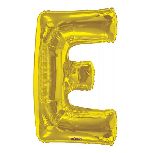 BALLOON FOIL LETTER 34in Gold E