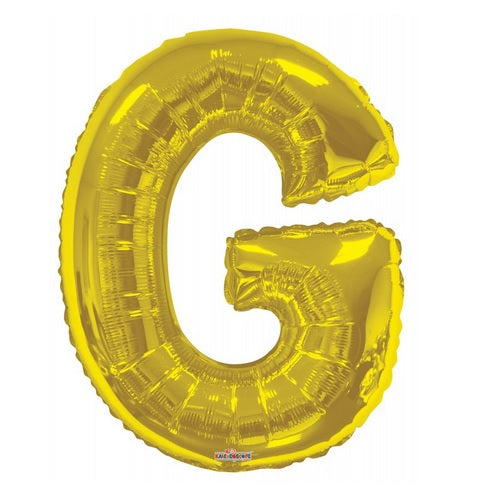 BALLOON FOIL LETTER 34in Gold G