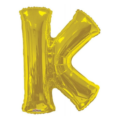 BALLOON FOIL LETTER 34in Gold K