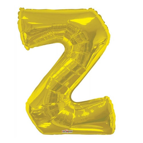 BALLOON FOIL LETTER 34in Gold Z