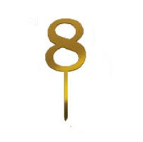 CONSUMABLES CAKE TOPPER NUMERAL "8"