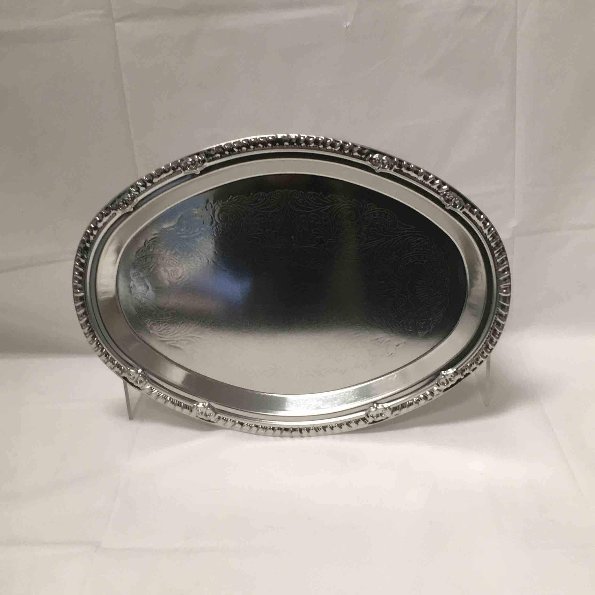 CATERING TIN CHROME PLATE MEDIUM OVAL