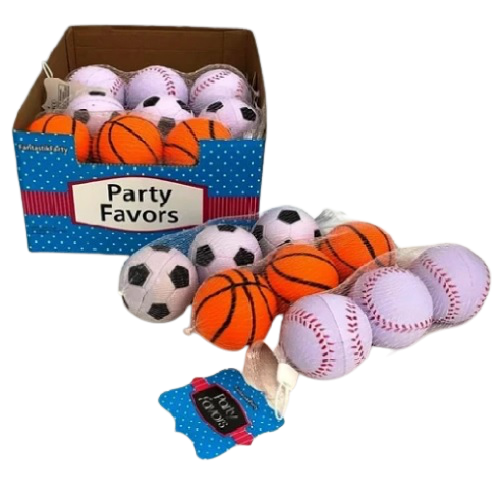 FAVORS NET BAG SPORTS SOFT BALLS 2.5in 3pcs