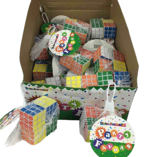 FAVORS NET BAG RUBIK'S CUBE 4pcs