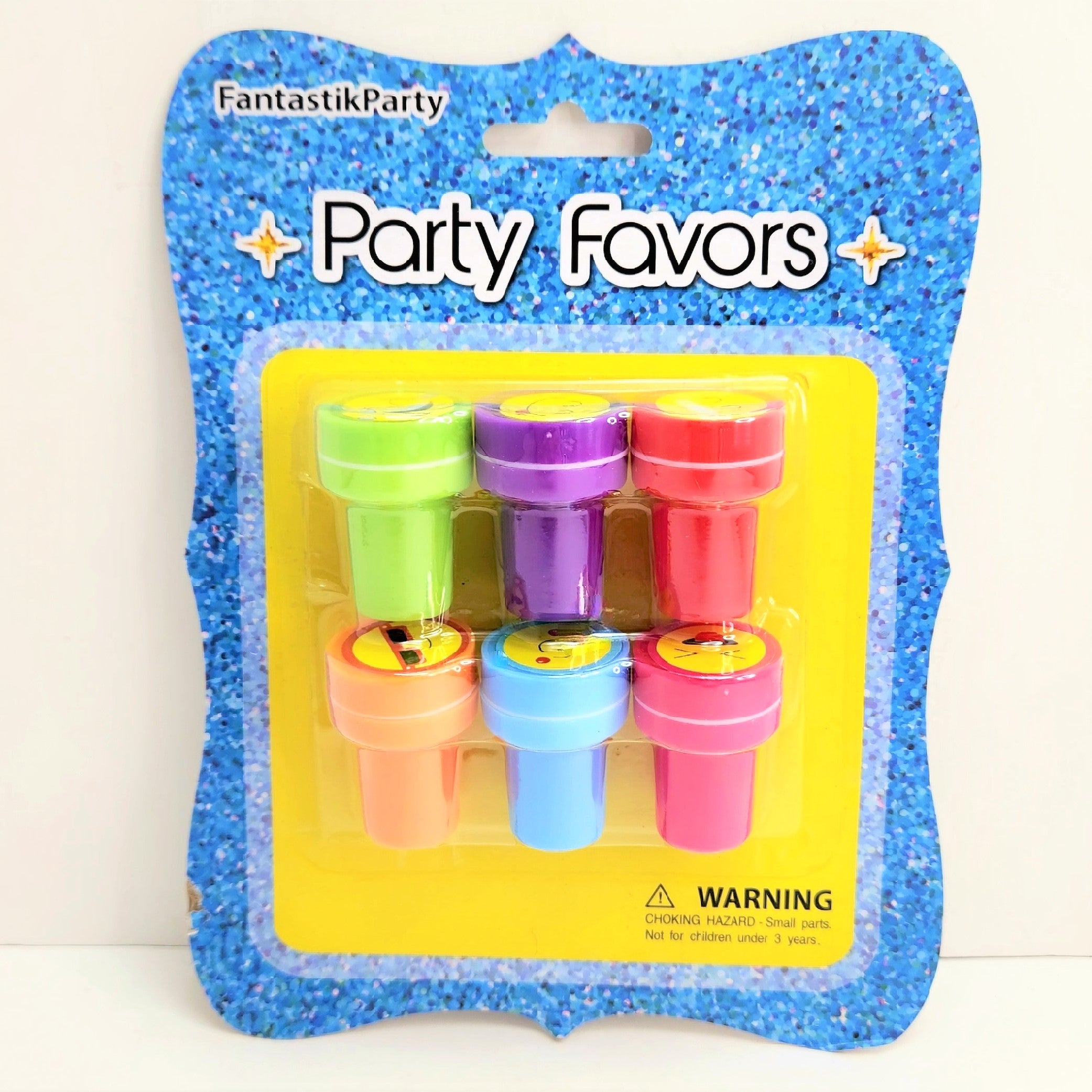FAVORS BLISTER CHARACTER STAMPS 6pcs