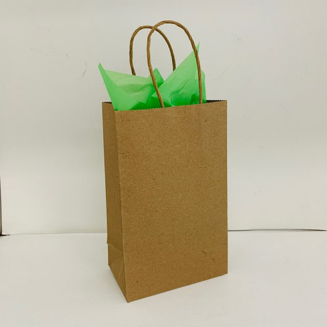 GIFT BAG KRAFT NATURAL 50PCS SMALL