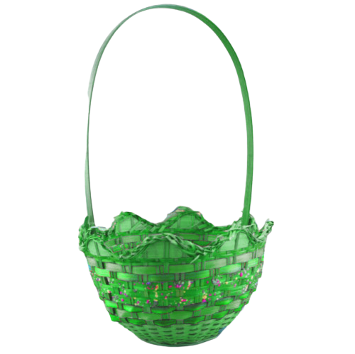 EASTER DECOR EGG SHAPED BASKET