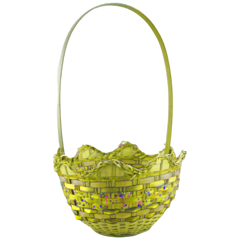 EASTER DECOR EGG SHAPED BASKET