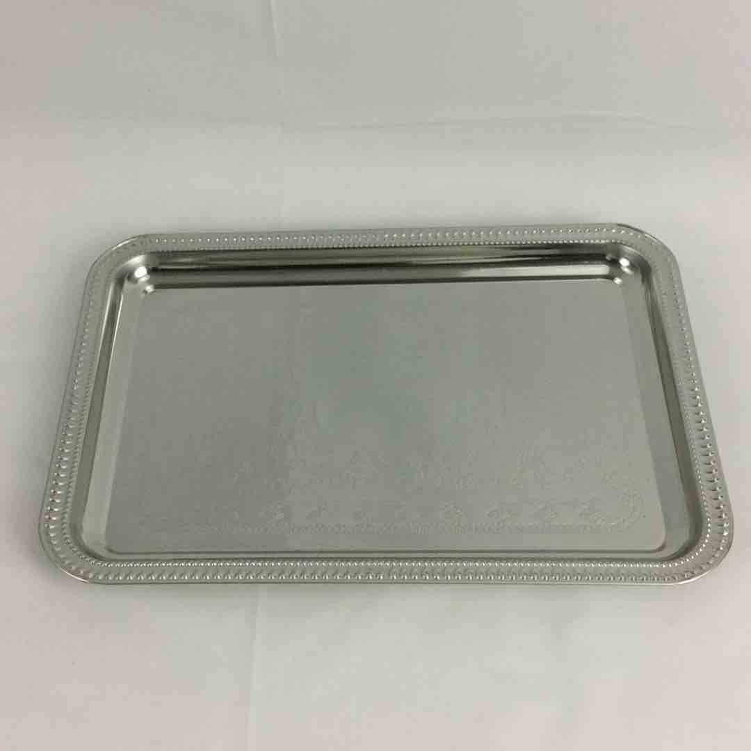 CATERING TIN CHROME PLATE MEDIUM RECTANGULAR