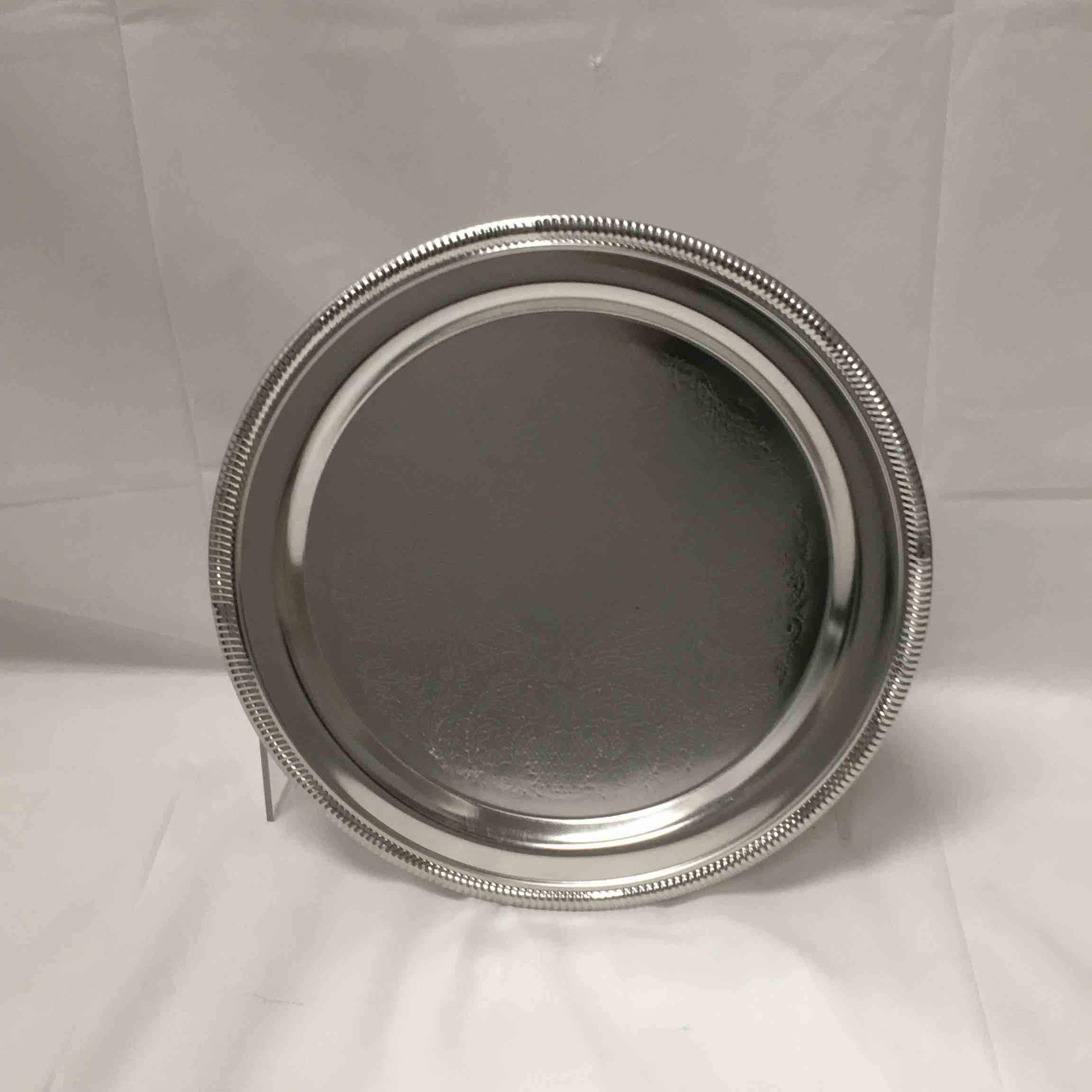 CATERING TIN CHROME PLATE MEDIUM ROUND