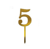 CONSUMABLES CAKE TOPPER NUMERAL "5"