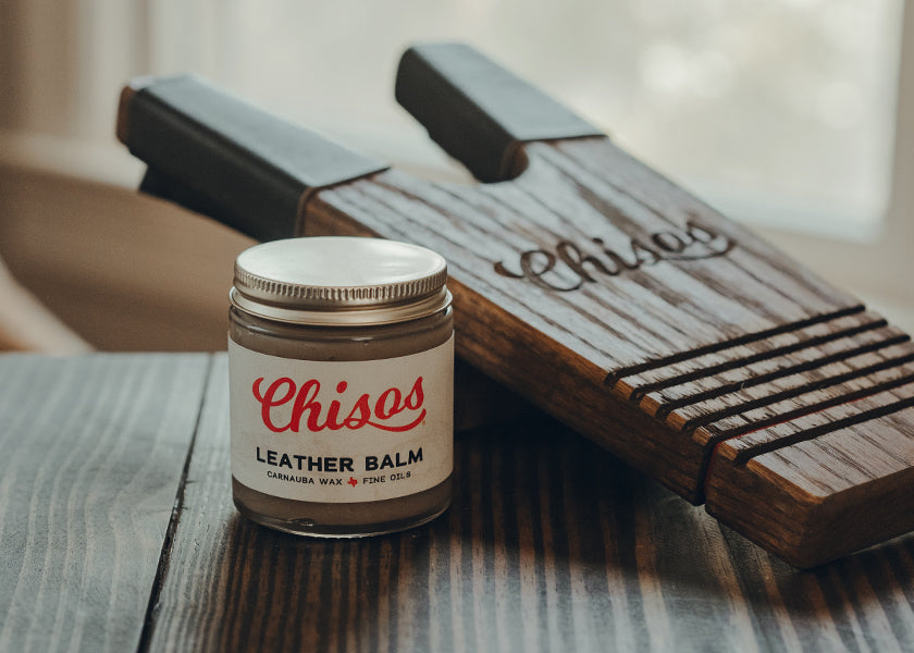 Chisos leather boot balm and boot jack
