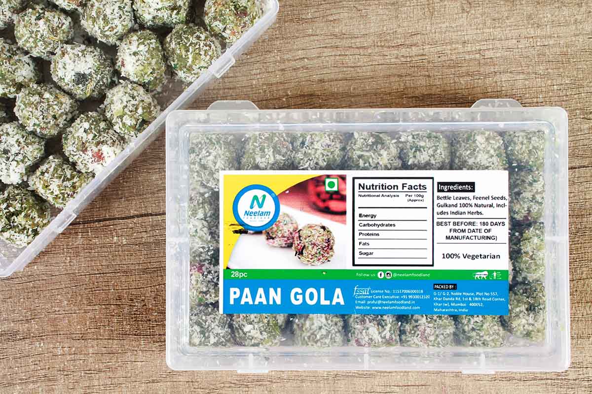 PAAN GOLA MINI 28 PC - Neelam Foodland USA product image