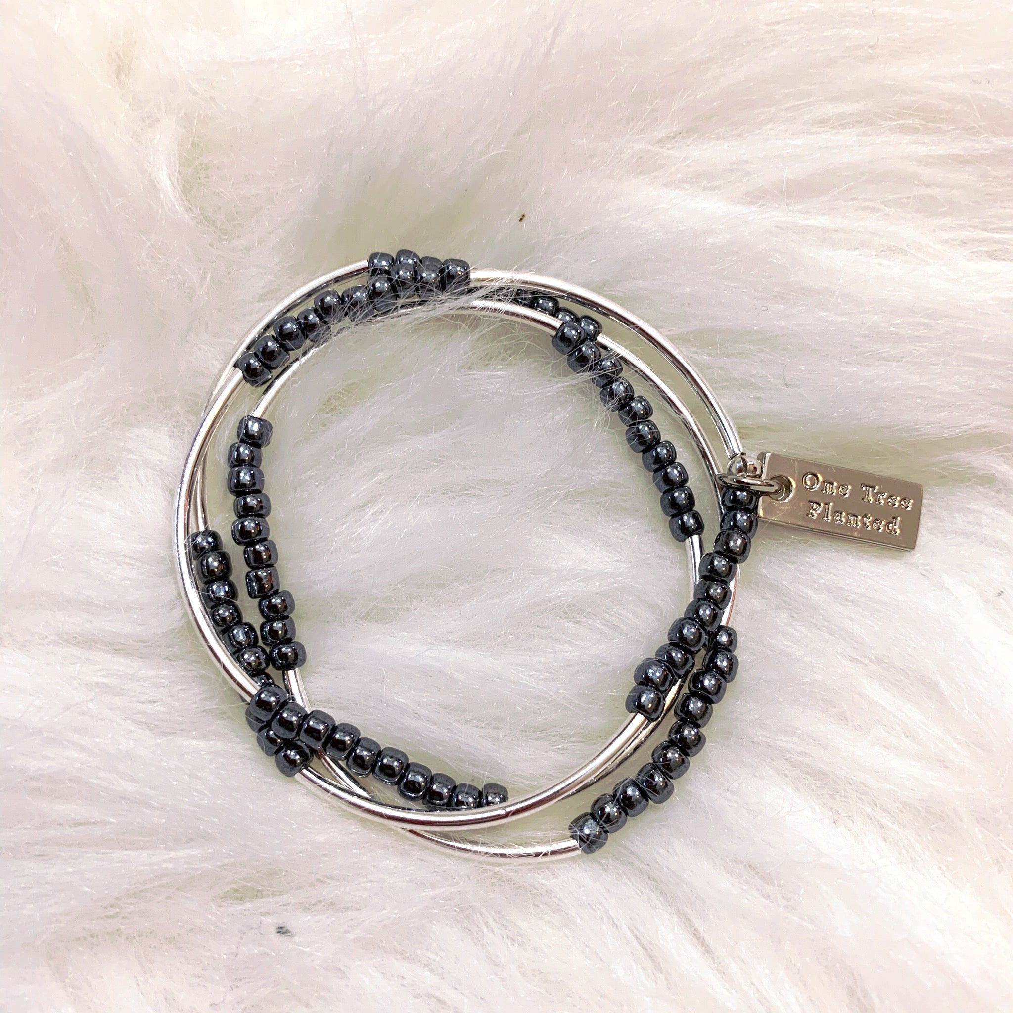 dark silver bracelet