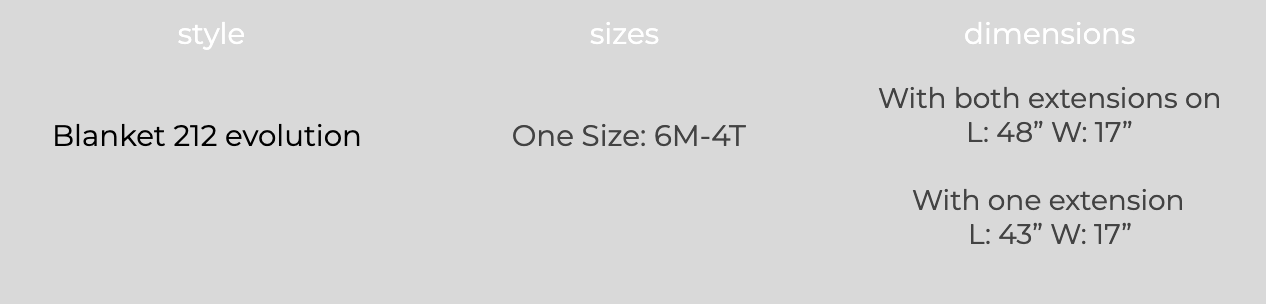 Size Chart - 1 7amenfant