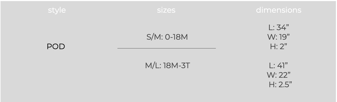 Size Chart - 7AM Enfant UK