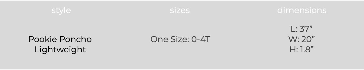Size Chart - 7AM Enfant UK
