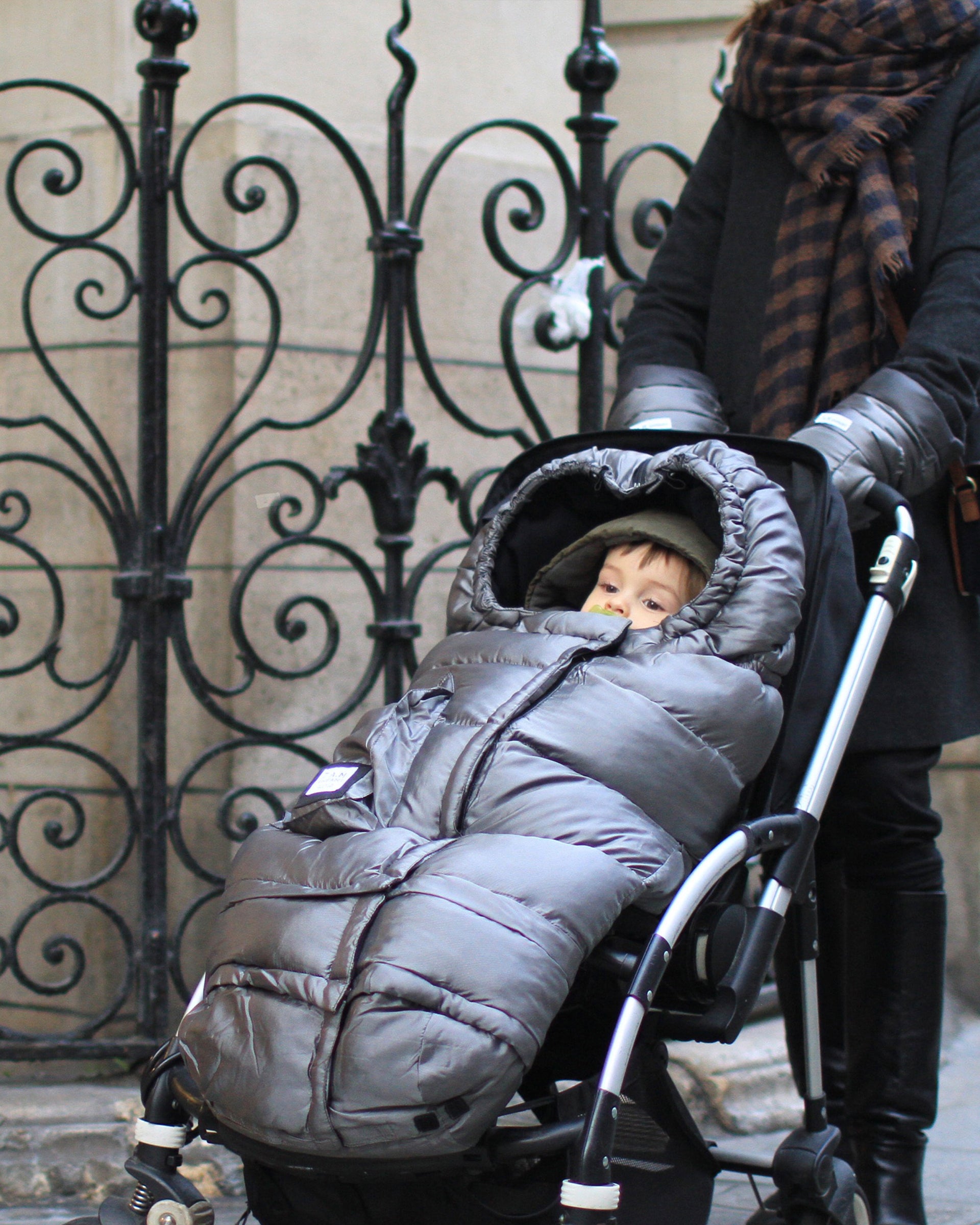 Guantes para el carrito 7AM Enfant Metallic Grey - PINPI