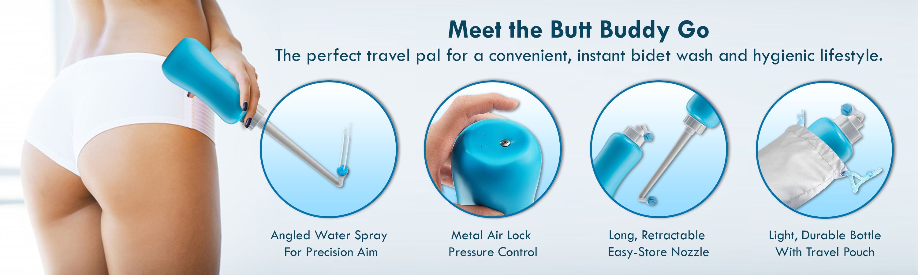 In My Bathroom (IMB) | Butt Buddy - Bidet Toilet Attachment - Fresh Water Sprayer - Stop Dirty Wiping - Start Clean Washing - BBB