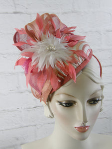 pink fascinator hat